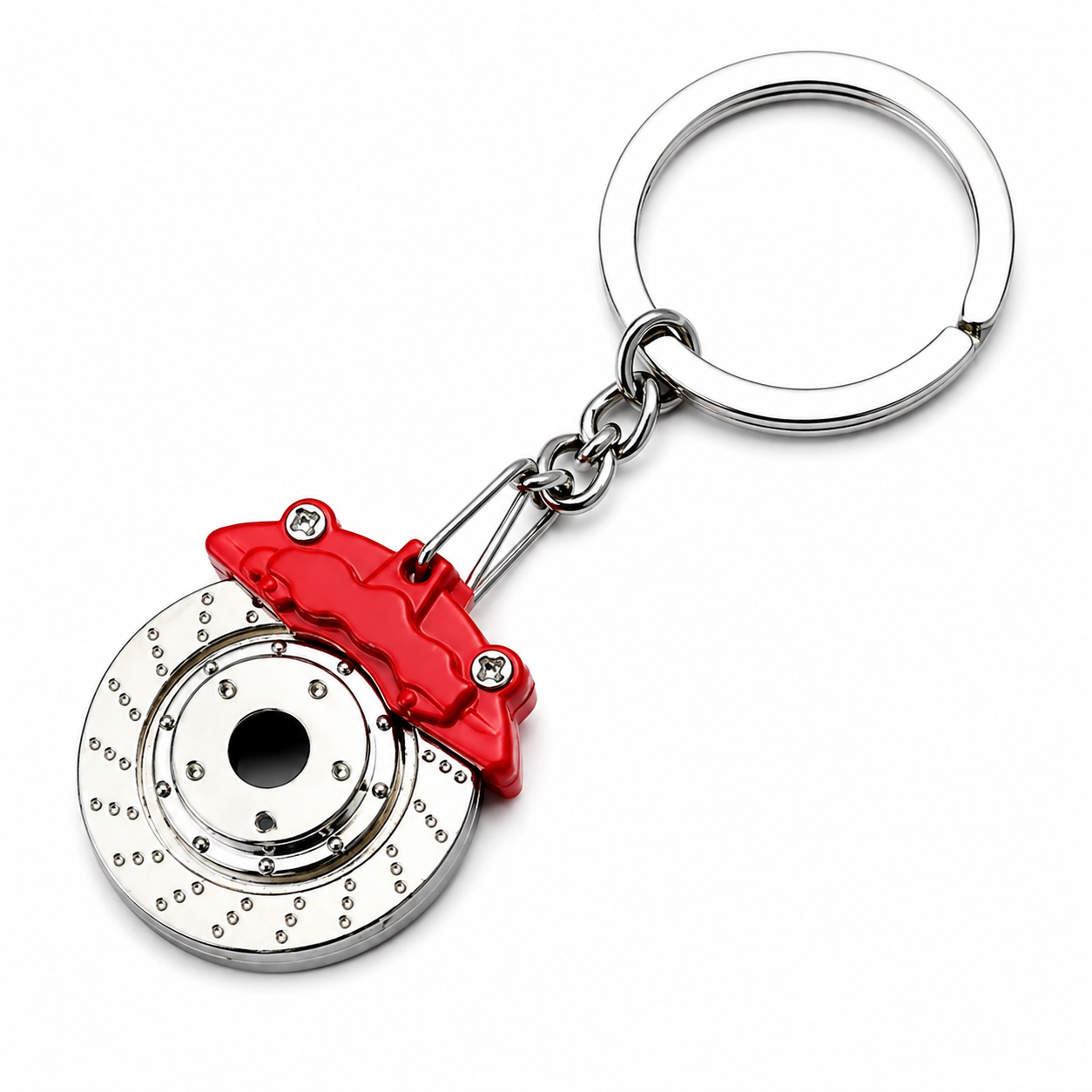 BoostTime™ Performance Bremsscheiben-Schlüsselanhänger | Metall | Rot