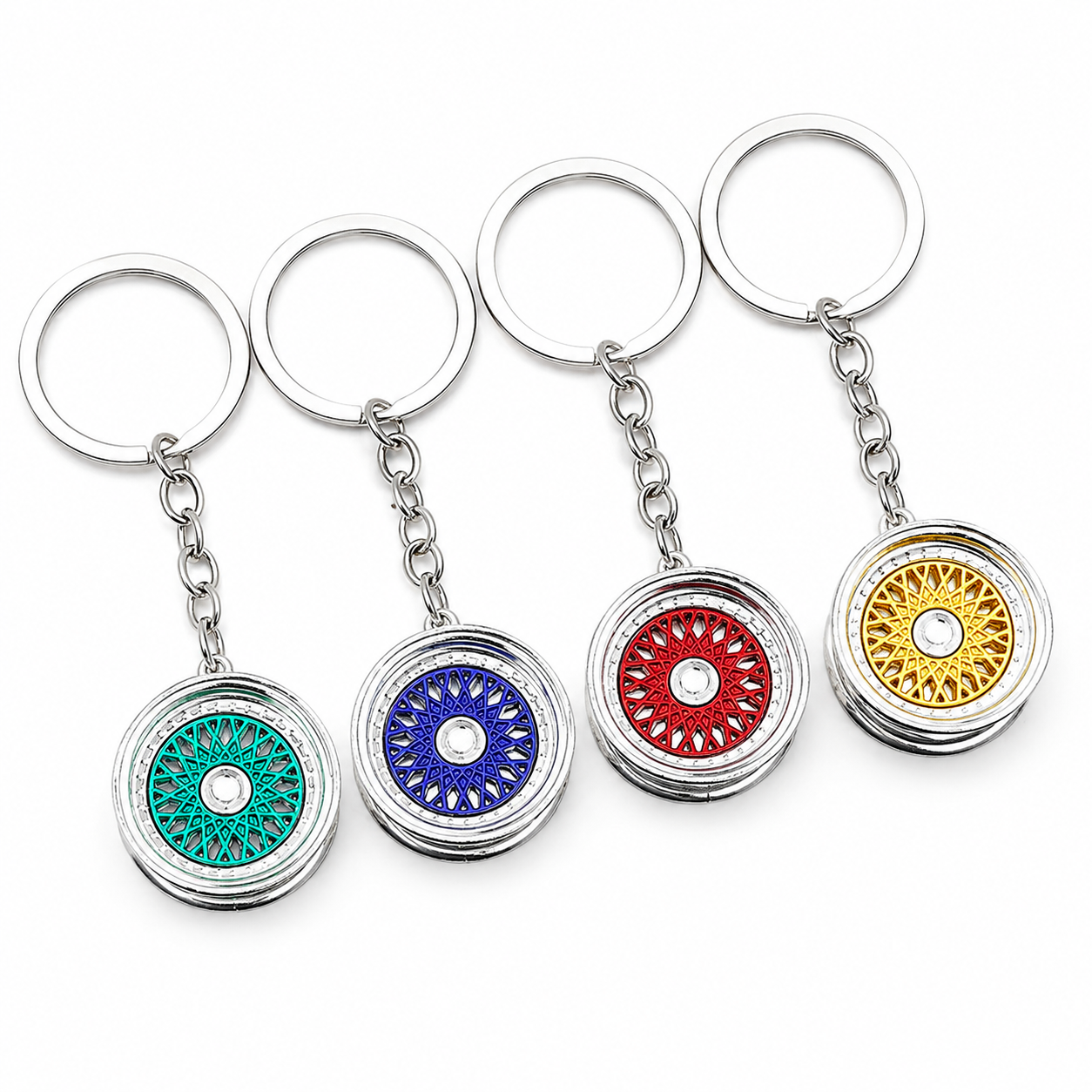 BoostTime™ Felgen-Schlüsselanhänger Classic – Mini BBS Design aus Metall