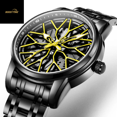 Racing Edition Herren Automatik-Feluhr | Edelstahlarmband | Sportliche Luxus-Optik