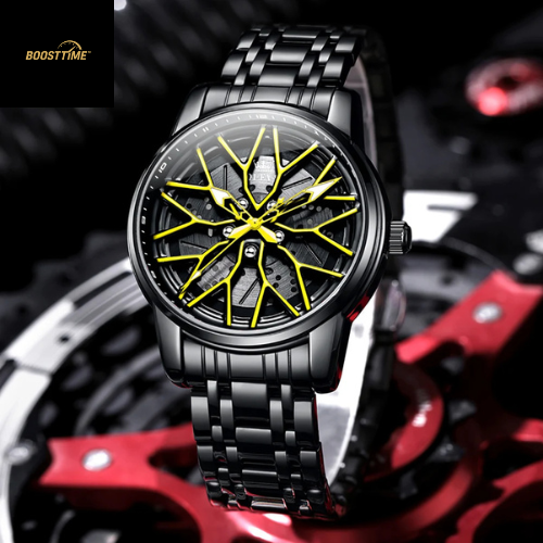 Racing Edition Herren Automatik-Feluhr | Edelstahlarmband | Sportliche Luxus-Optik