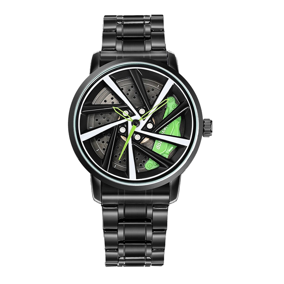 BoostTime™  Felgenuhr Herren – Sportliche Quarz Armbanduhr mit Bremsscheiben-Design | Edelstahl | Wasserdicht