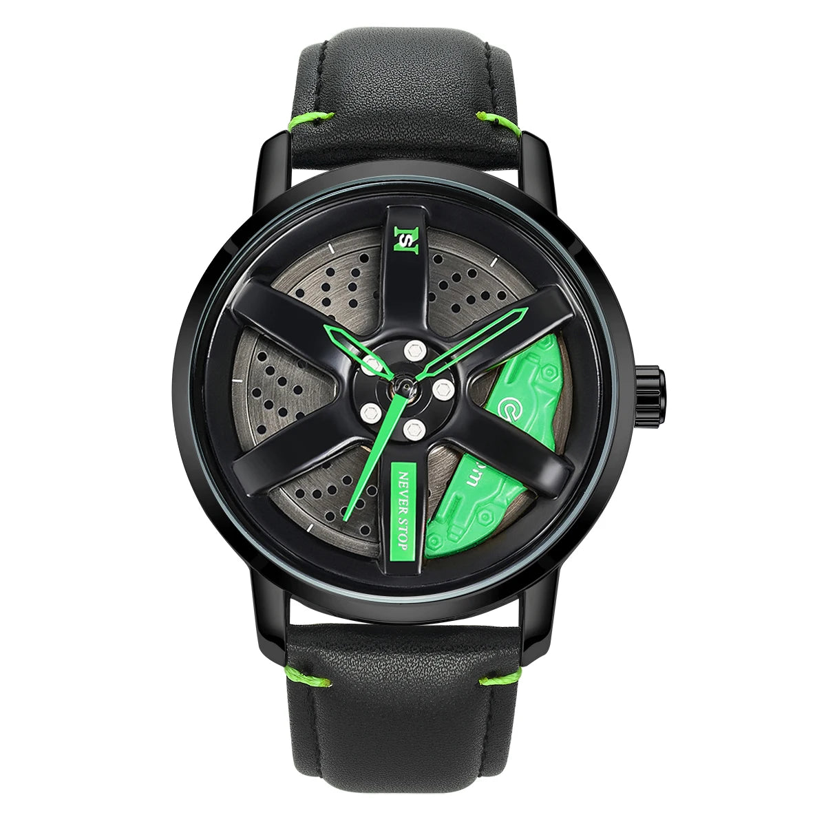 Felgenuhr – Sportliche Herren-Armbanduhr im Felgendesign mit Quarzwerk