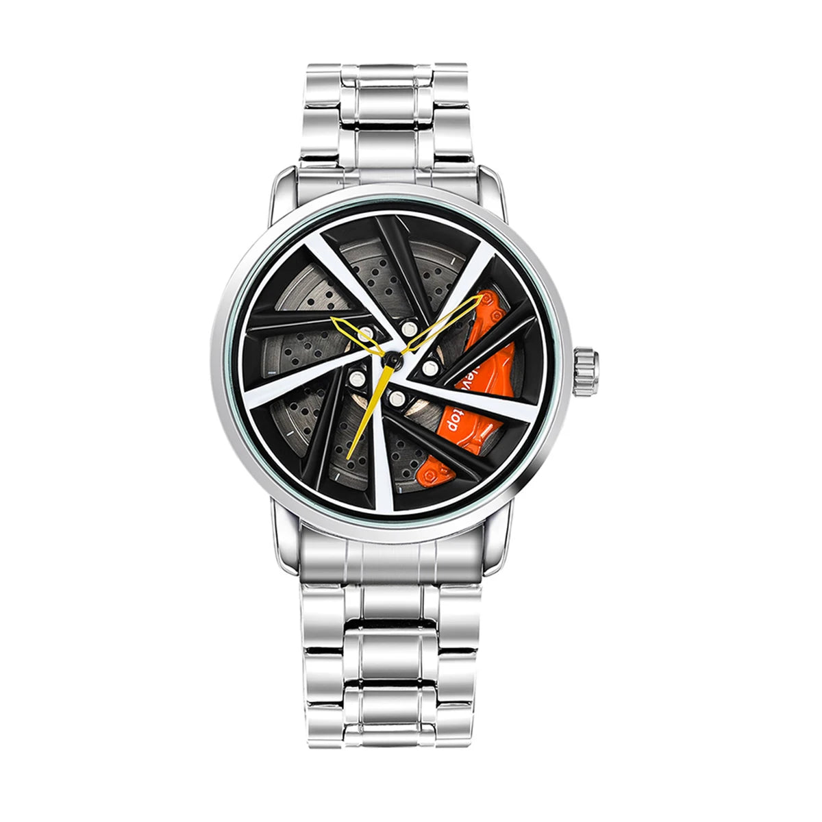 BoostTime™  Felgenuhr Herren – Sportliche Quarz Armbanduhr mit Bremsscheiben-Design | Edelstahl | Wasserdicht